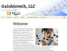 Tablet Screenshot of gainbiotech.com